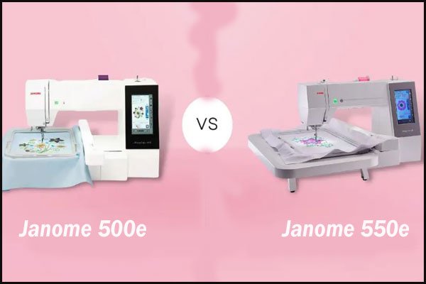 Difference between Janome 500e and 550e
