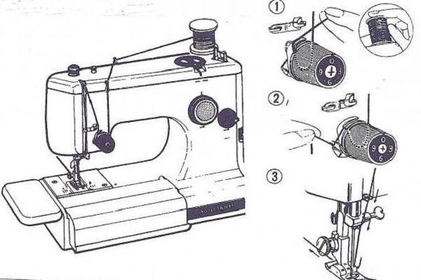 How to Thread an old singer sewing machine bobbin