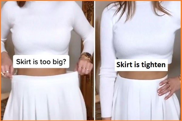 How To Tighten Skirt Waist Without Sewing?