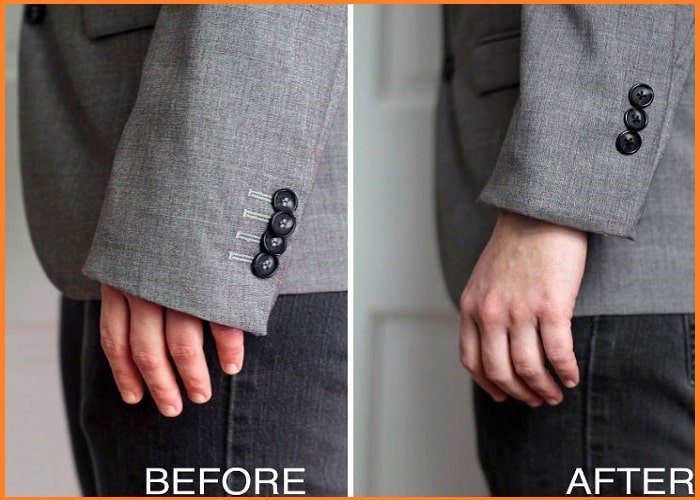 how to make a jacket smaller without sewing?