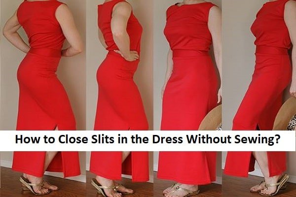 How To Close Slits In The Dress Without Sewing?