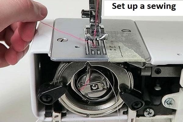 how do i set up a sewing machine?